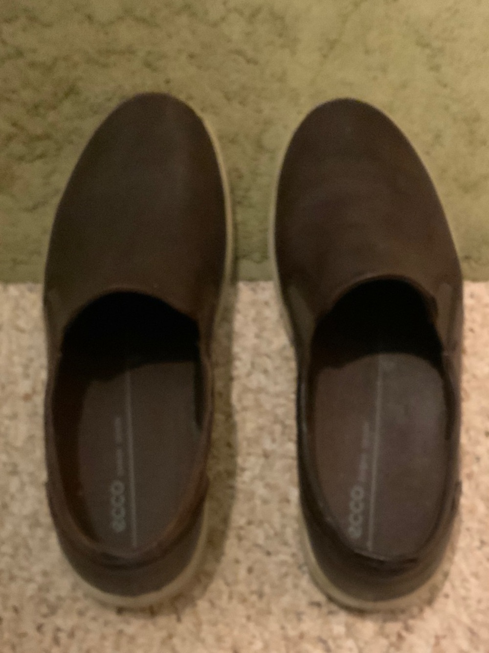 Ecco Men's Slip-On Loafers in Dark Brown Leather